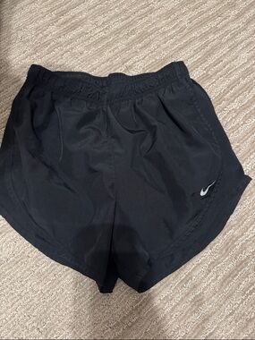 Nike Black Women's Athletic Running Shorts with Reflective Swoosh